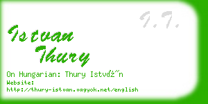 istvan thury business card